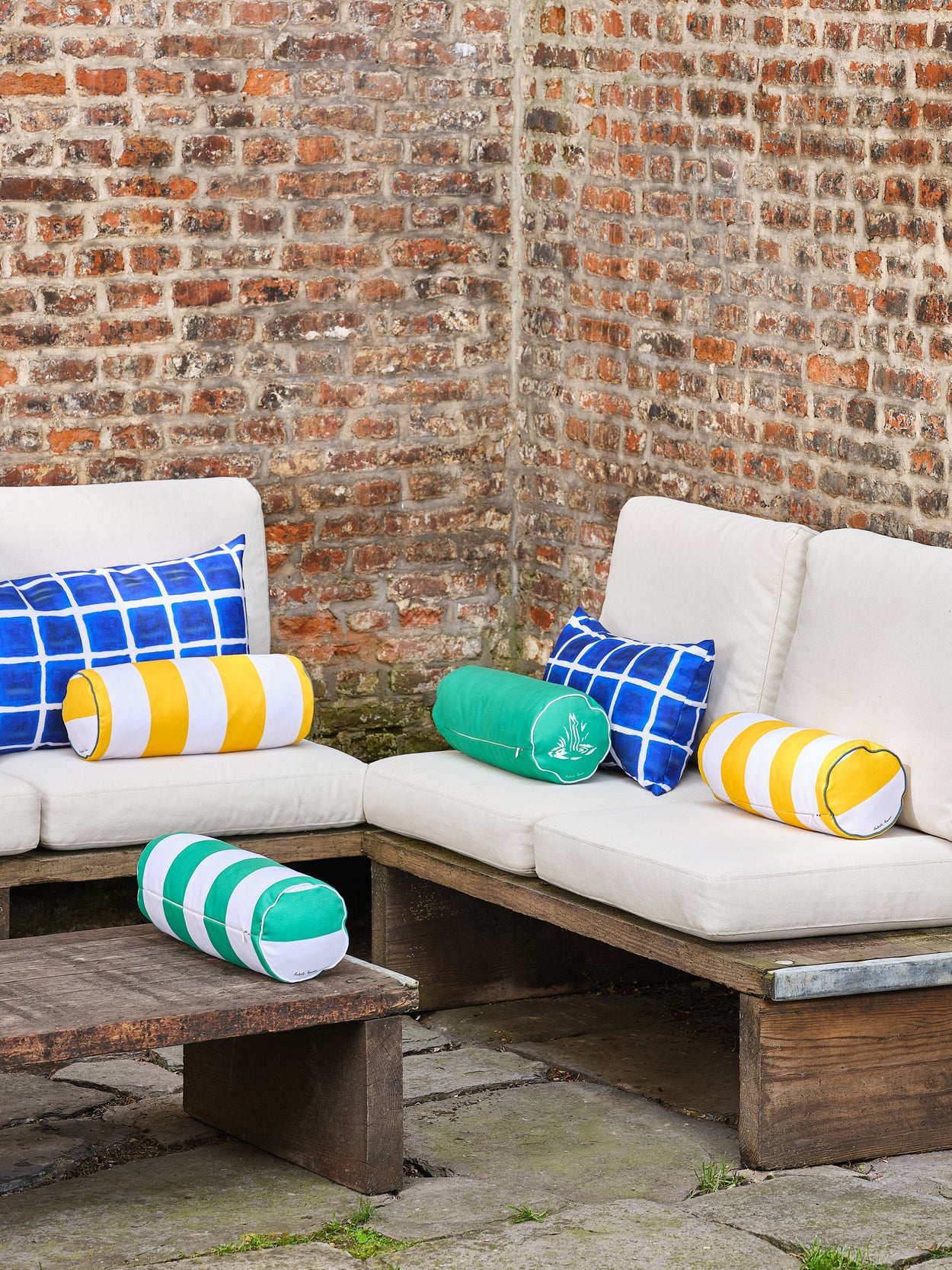 Coussin Traversin Splash Outdoor vert