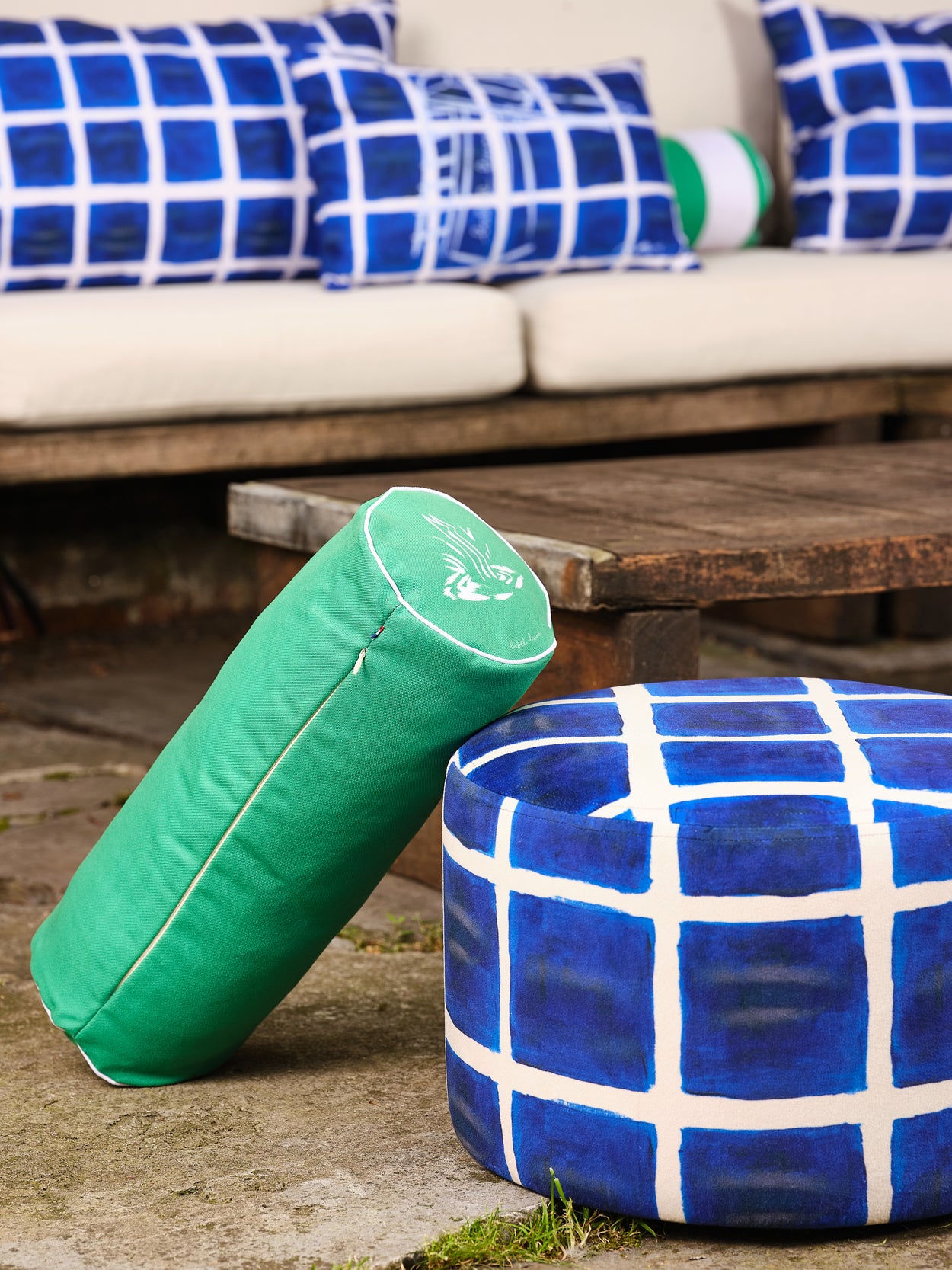 Coussin Traversin Splash Outdoor vert