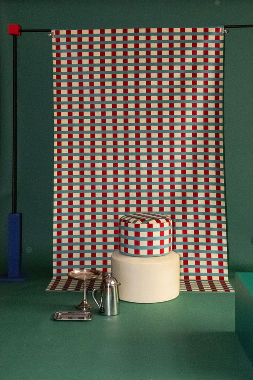 Tissu au mètre Room Service Jaune et rouge
