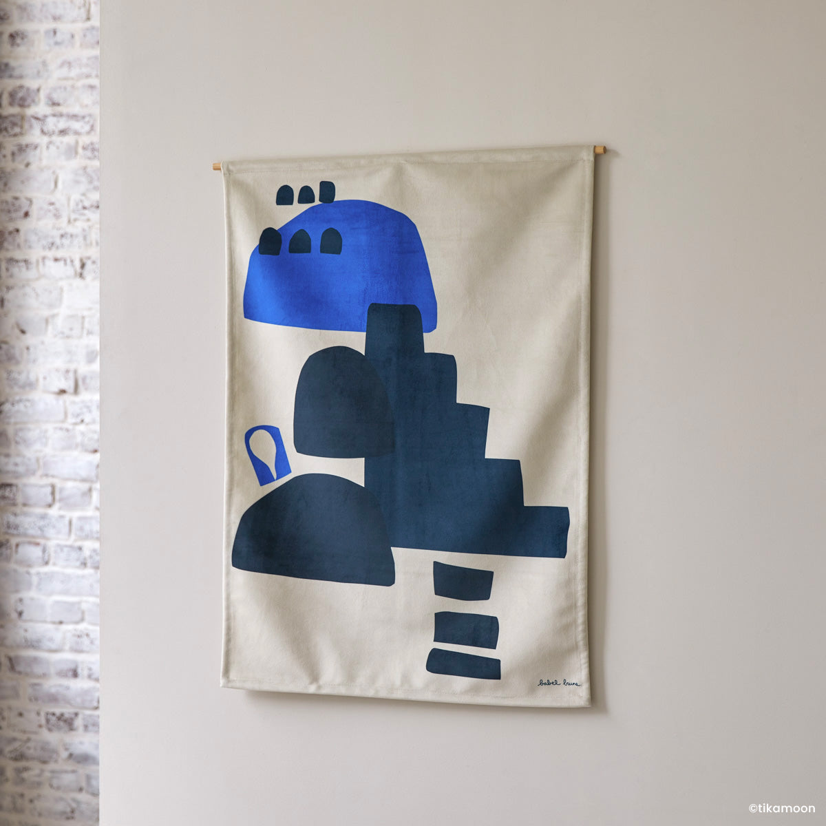 Tenture Babylone Blue Casbah