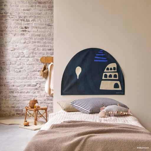 Tenture tête de lit Babylone Blue