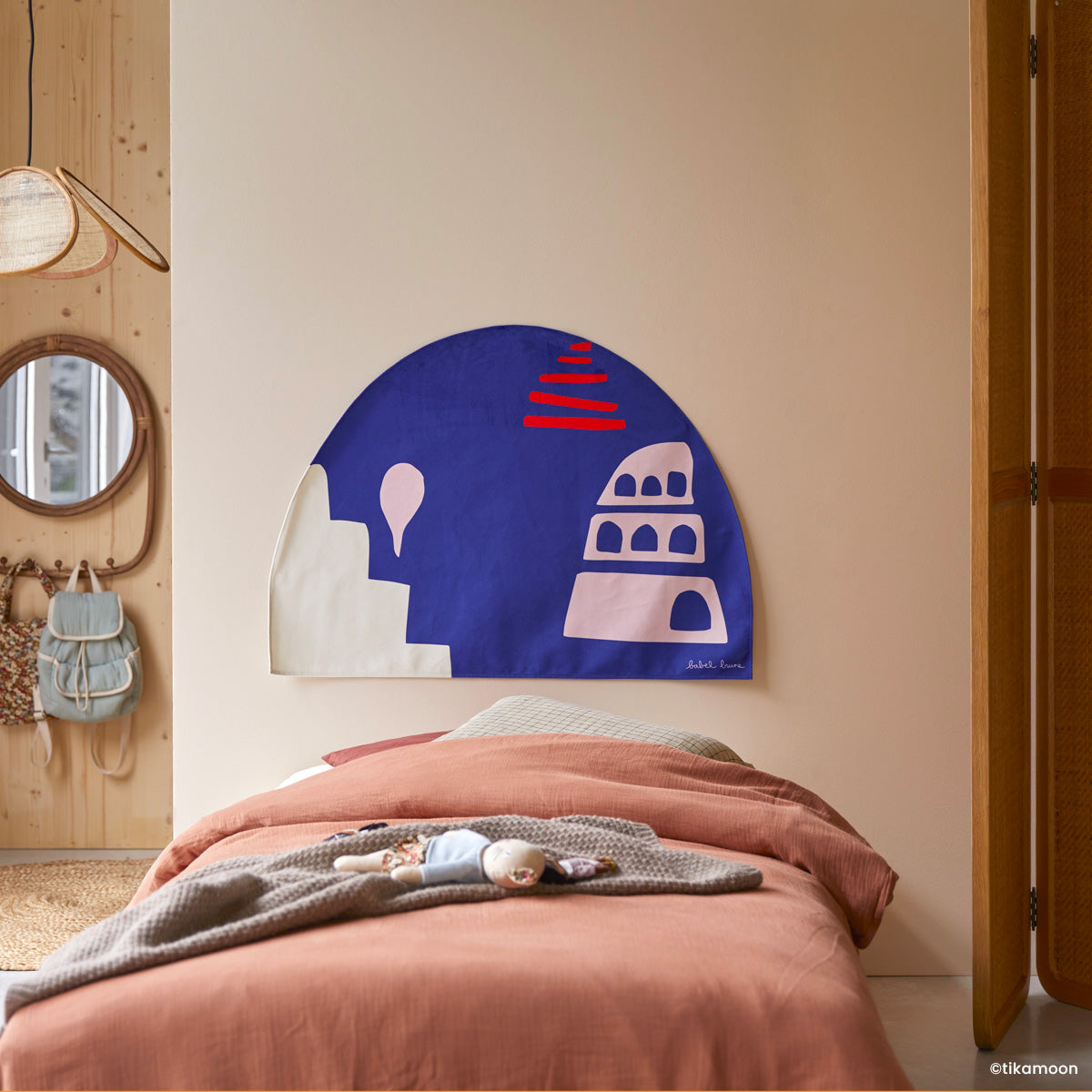 Tenture tête de lit Babylone Pink
