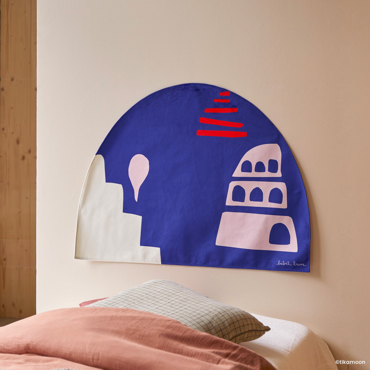 Tenture tête de lit Babylone Pink