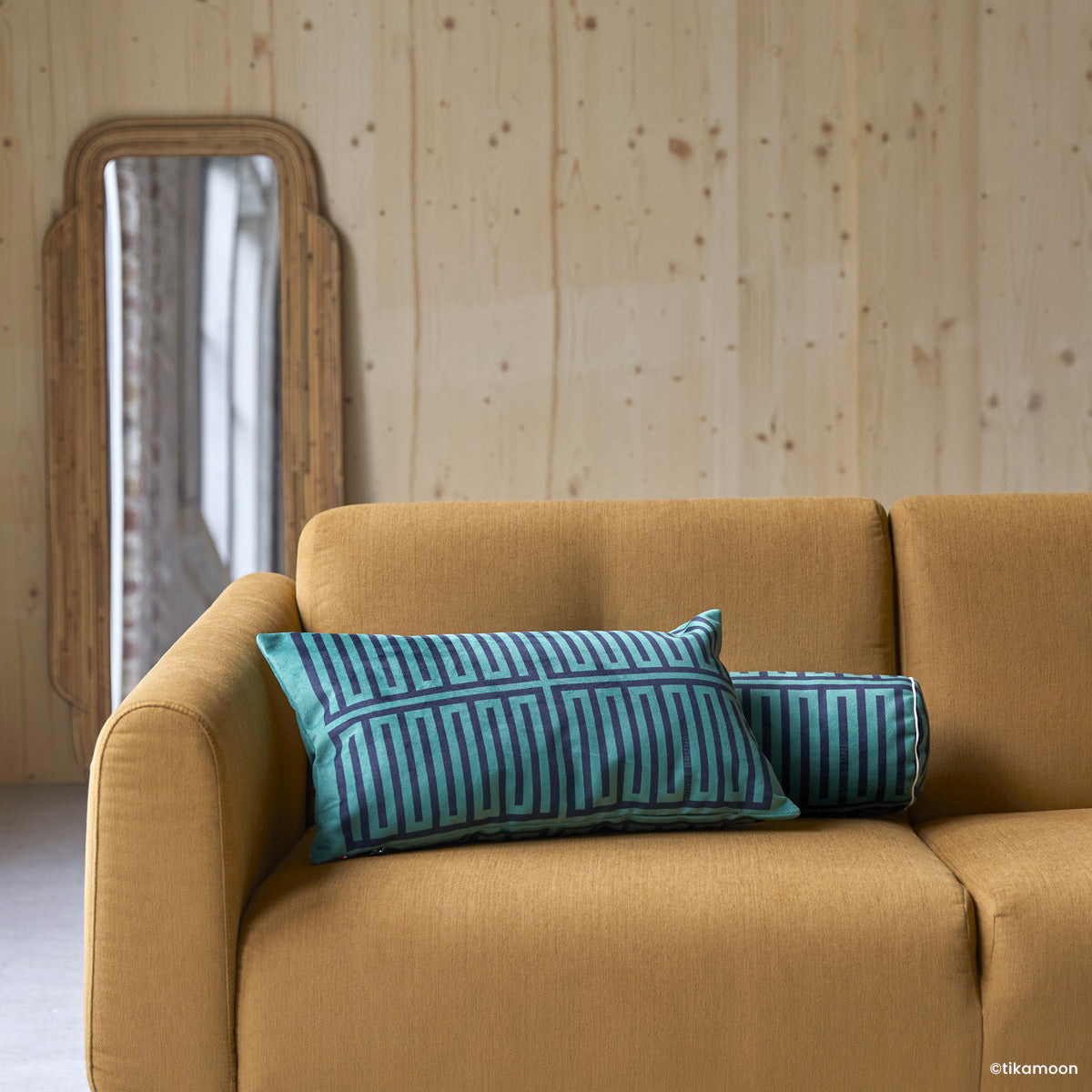 Coussin Eté 83 Elios vert et bleu S