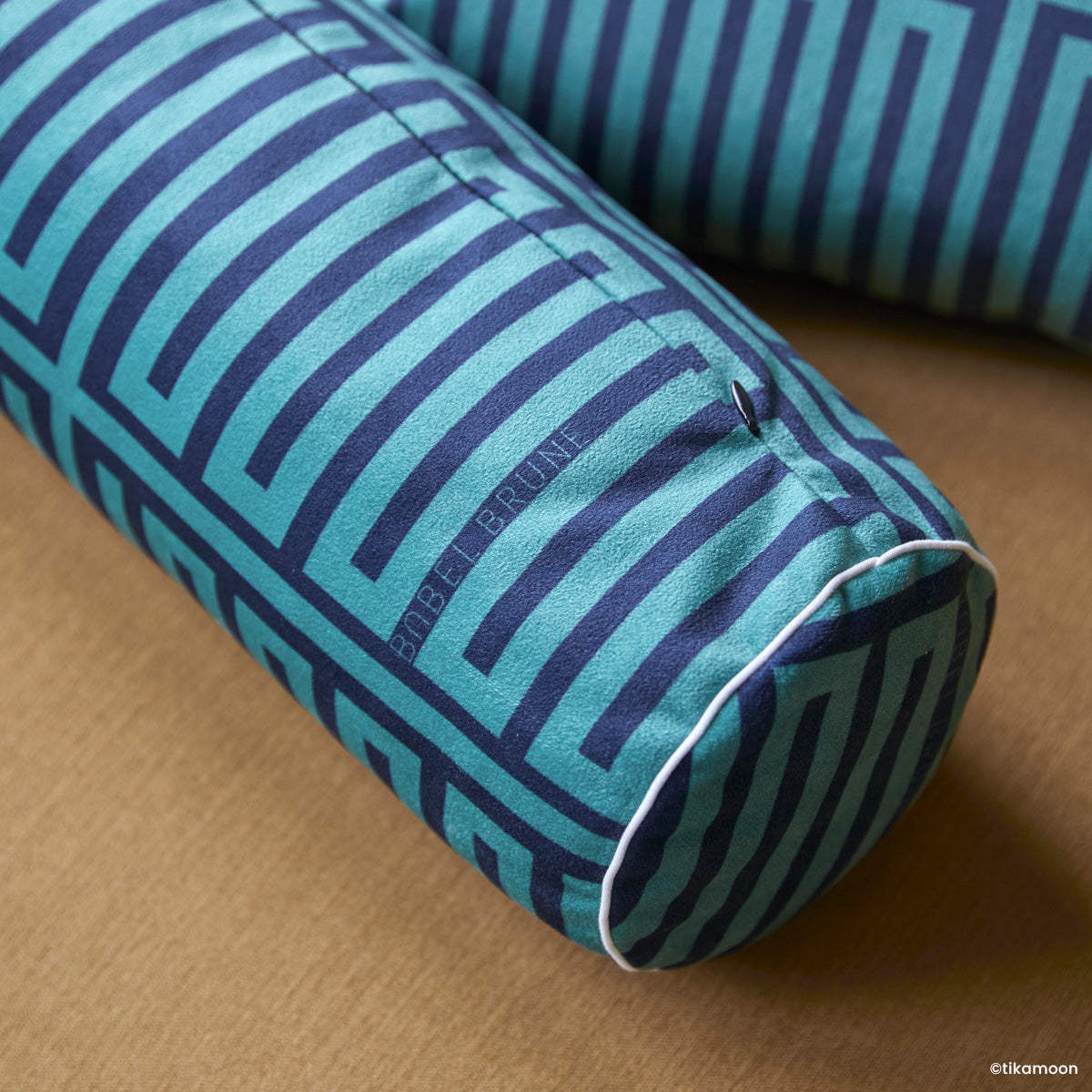 Coussin Été 83 Elios Bolster vert et bleu