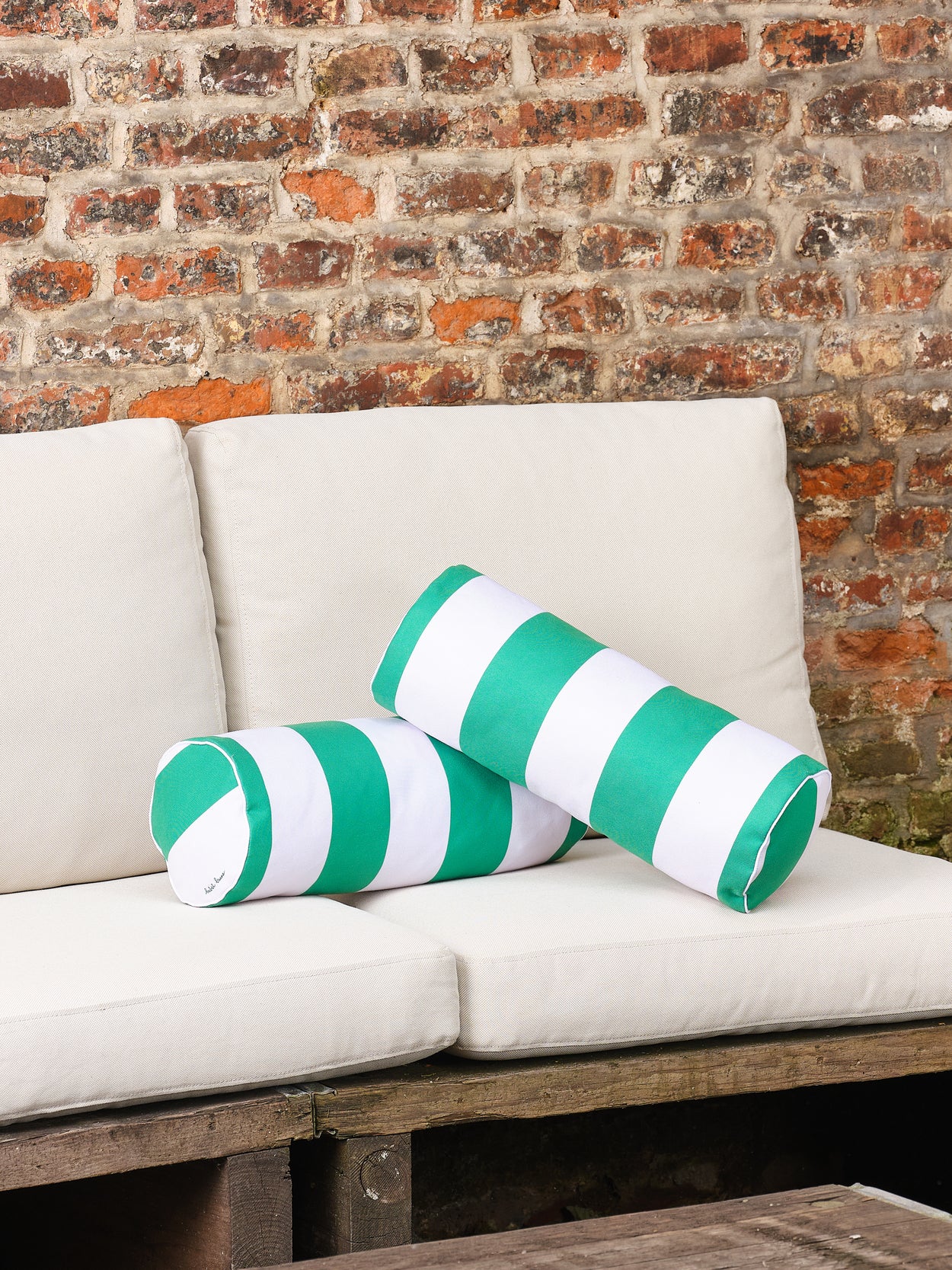 Coussin Traversin Splash Outdoor Stripes vert