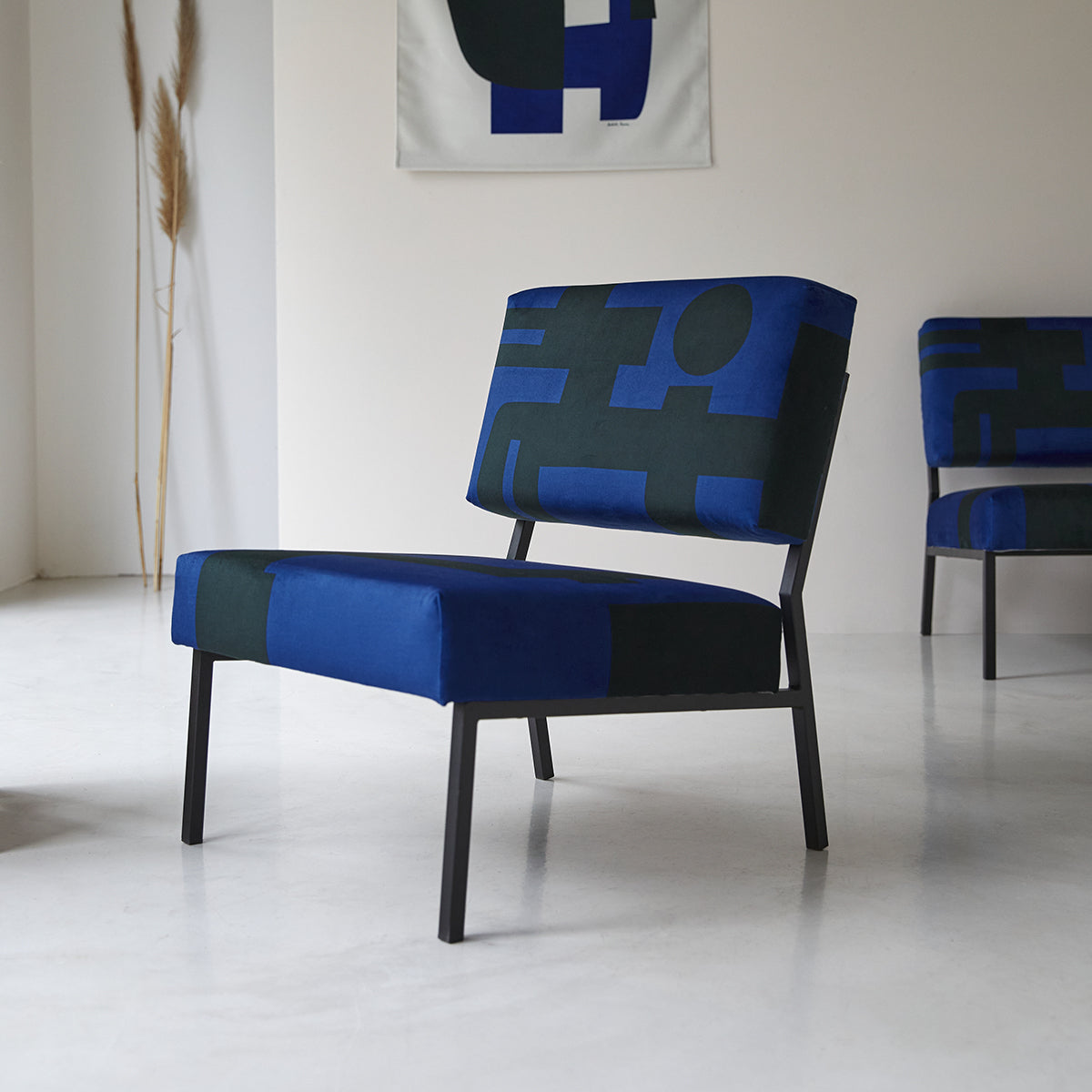 Fauteuil 02 pour Tikamoon - Barbican Bleu