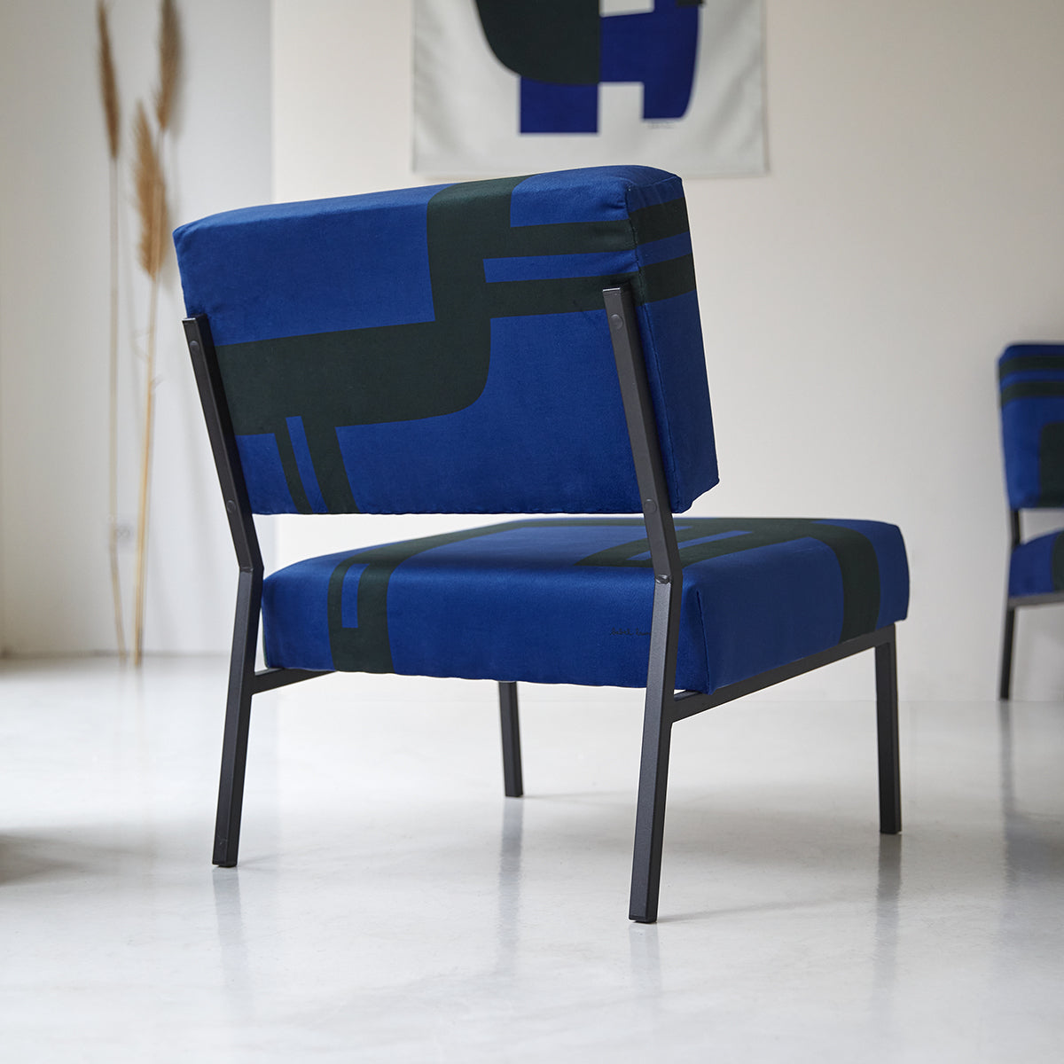 Fauteuil 02 pour Tikamoon - Barbican Bleu